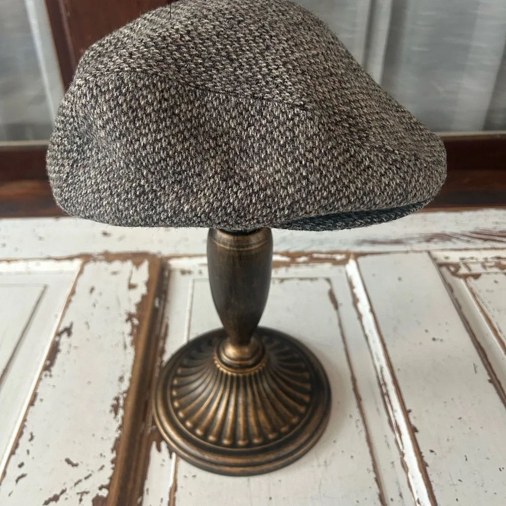 Genuine Harris Tweed Flat Cap 100% Pure Wool Handmade Harris Tweed Wool Newsboy - Picture 4 of 8